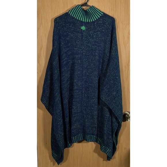 Emerson Street Peruvian Collection Notre Dame Knit Cape Poncho Women's 2XL - Picture 2 of 9